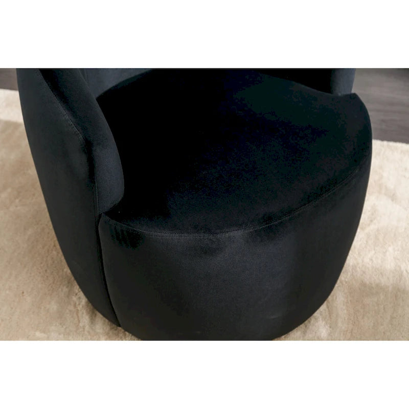 Poltrona a botte girevole in velluto - 25,60 x 25,60 x 27,56
