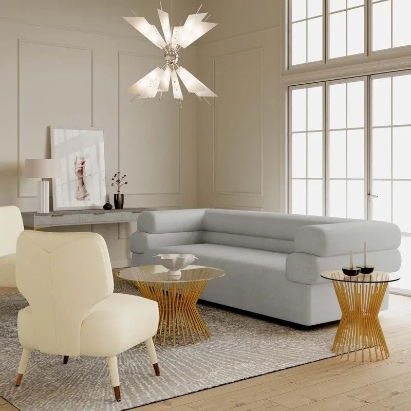 Elsa Upholstered Sofa by Inspire Me Home Decor