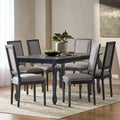 Set da pranzo espandibile a 7 pezzi Regan rivestito in tessuto di Christopher Knight Home