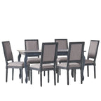 Set da pranzo espandibile a 7 pezzi Regan rivestito in tessuto di Christopher Knight Home