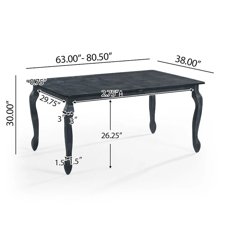 Set da pranzo espandibile a 7 pezzi Regan rivestito in tessuto di Christopher Knight Home