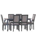 Set da pranzo espandibile a 7 pezzi Regan rivestito in tessuto di Christopher Knight Home