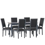 Set da pranzo espandibile a 7 pezzi Regan rivestito in tessuto di Christopher Knight Home