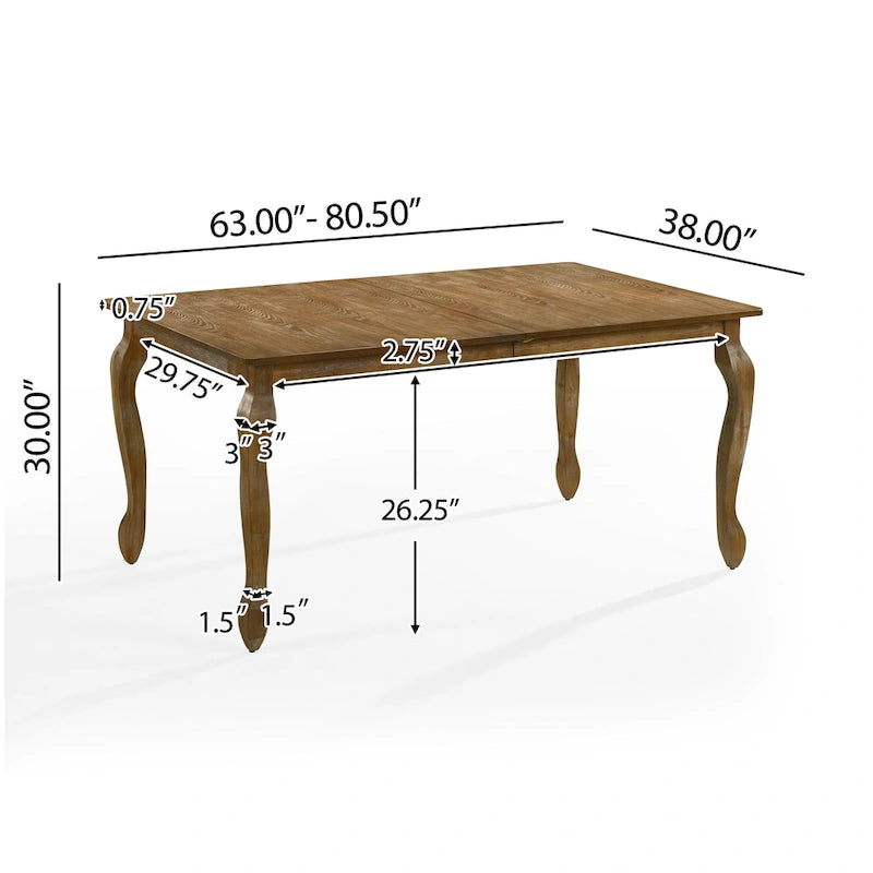 Set da pranzo espandibile a 7 pezzi Regan rivestito in tessuto di Christopher Knight Home