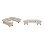 Gdansk 11-Seat U-Shaped Chesterfield Sectional Sofa