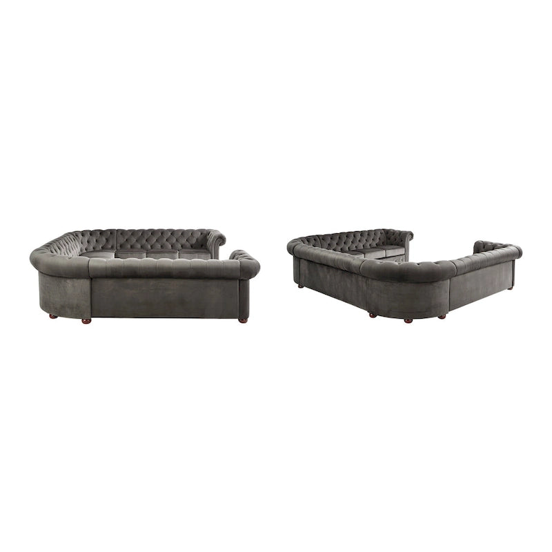 Gdansk 11-Seat U-Shaped Chesterfield Sectional Sofa