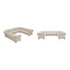 Gdansk 11-Seat U-Shaped Chesterfield Sectional Sofa