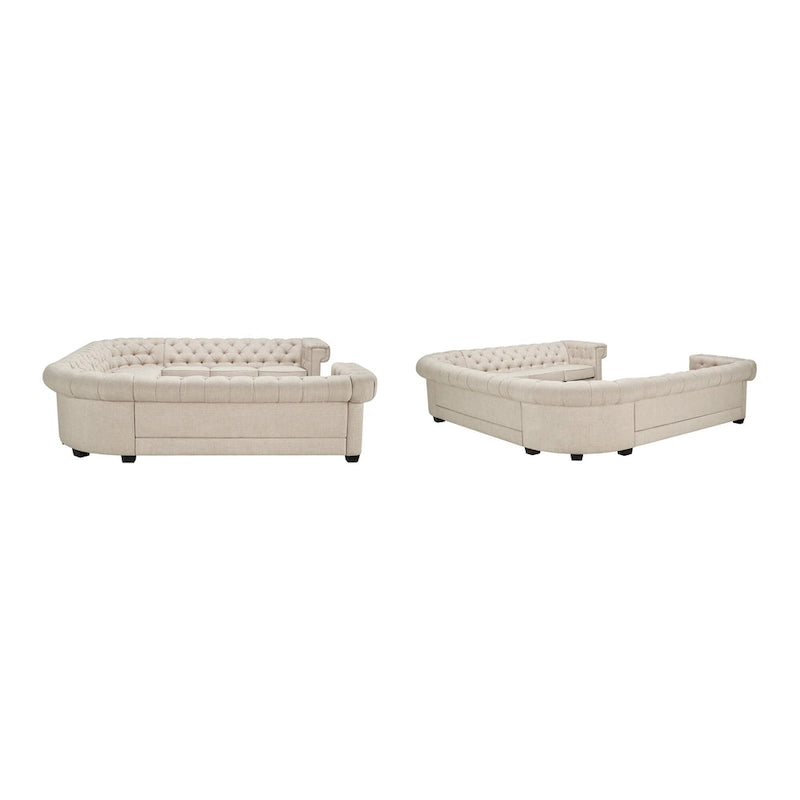 Gdansk 11-Seat U-Shaped Chesterfield Sectional Sofa