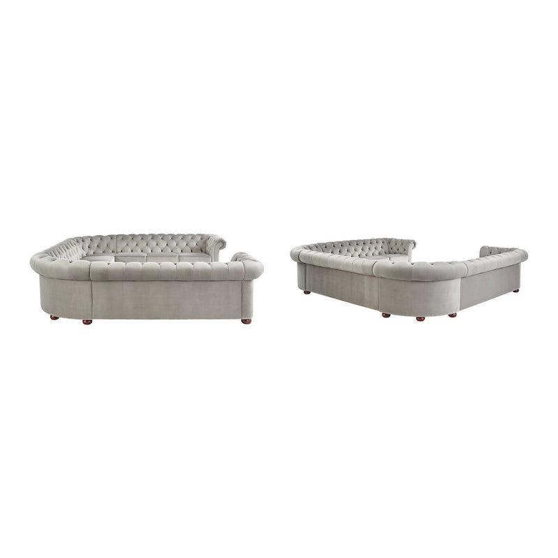 Gdansk 11-Seat U-Shaped Chesterfield Sectional Sofa