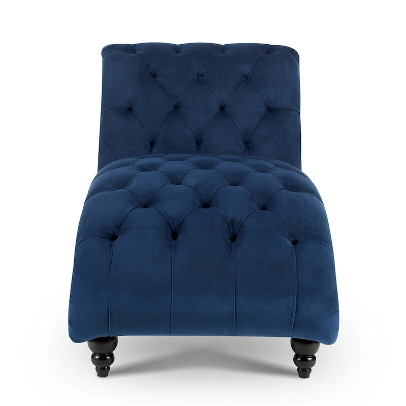 Tufted Chaise Lounge - 62.80 x 27.17 x 32.87