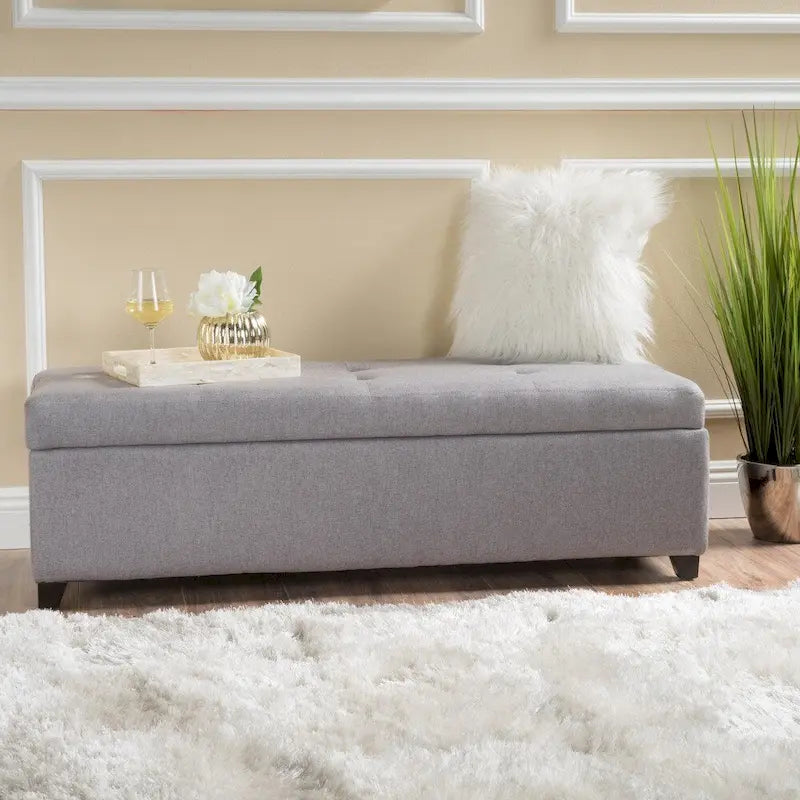 London Fabric Storage Bench by Christopher Knight Home