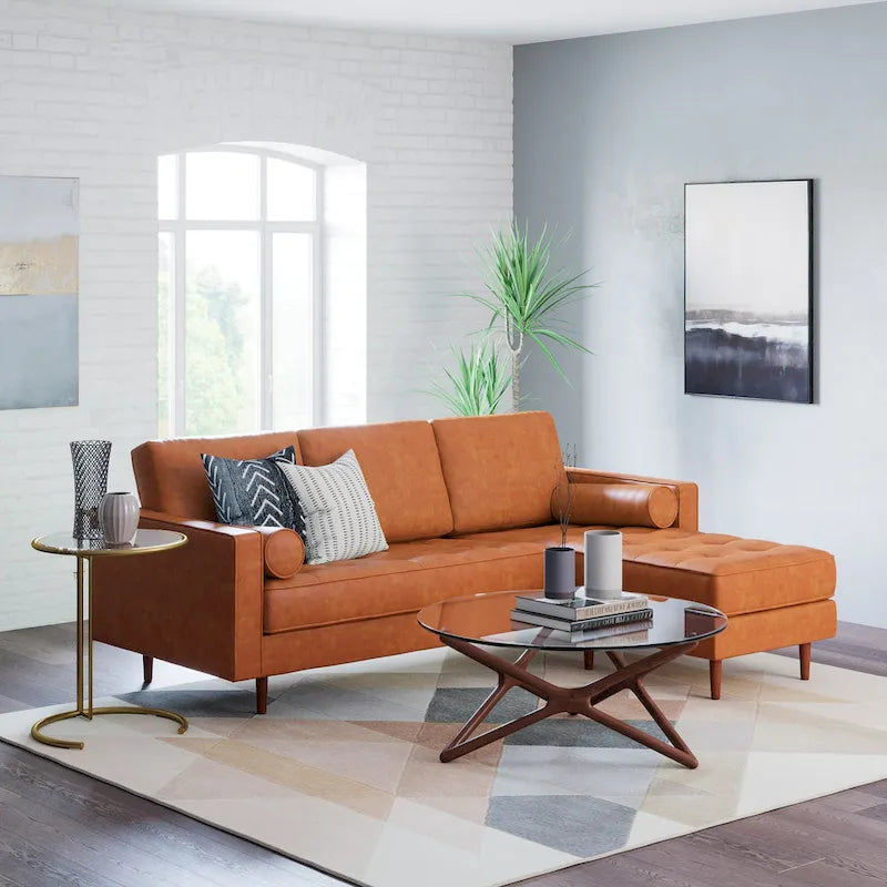 Cambridge Velvet Reversible Sectional