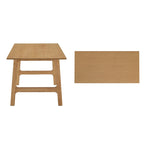 Cesis Modern Scandinavian Light Oak Finish 71 Dining Table