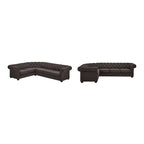 Gdansk 6-Seat L-Shaped Chesterfield Sectional Sofa