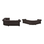 Gdansk 6-Seat L-Shaped Chesterfield Sectional Sofa