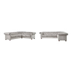 Gdansk 6-Seat L-Shaped Chesterfield Sectional Sofa