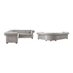 Gdansk 6-Seat L-Shaped Chesterfield Sectional Sofa