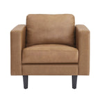 Genuine Mid-Century Leather Sofa Couch for Living Room Luxury Couch Sofa Furniture for Home Office Bedroom