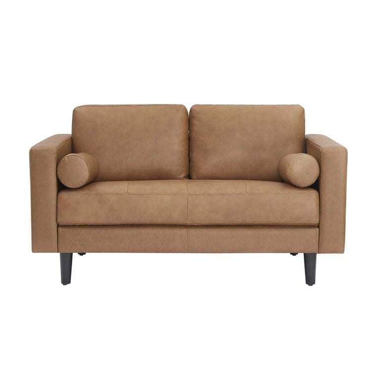 Genuine Mid-Century Leather Sofa Couch for Living Room Luxury Couch Sofa Furniture for Home Office Bedroom