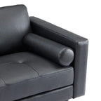 Genuine Mid-Century Leather Sofa Couch for Living Room Luxury Couch Sofa Furniture for Home Office Bedroom