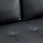 Genuine Mid-Century Leather Sofa Couch for Living Room Luxury Couch Sofa Furniture for Home Office Bedroom
