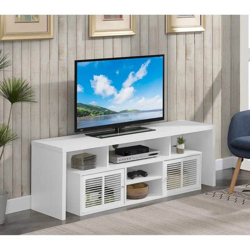 Mobile TV Lexington da 65 pollici di Convenience Concepts con ripiani e armadietti contenitori