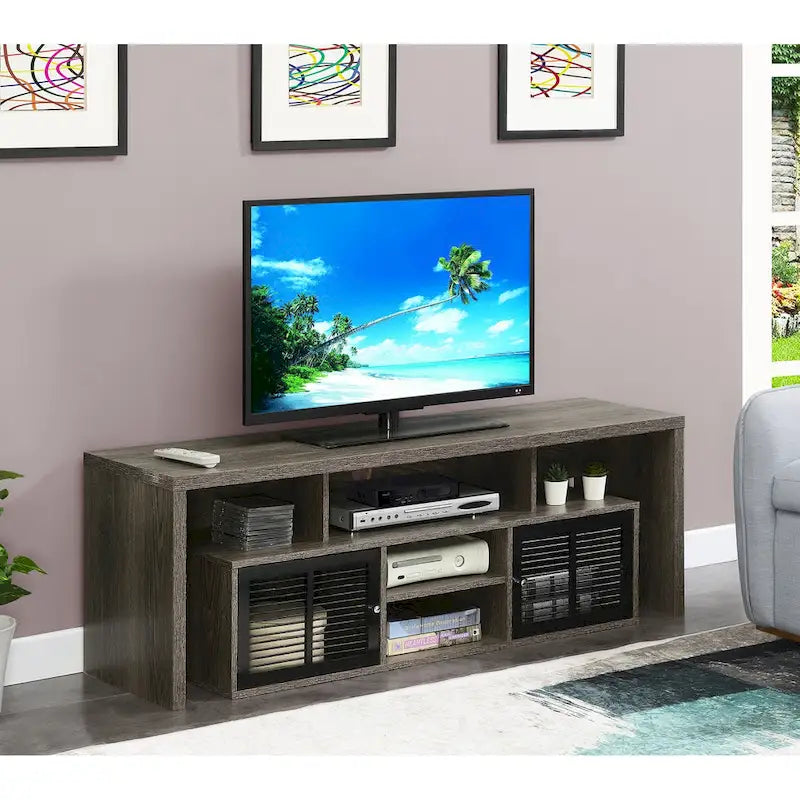 Mobile TV Lexington da 65 pollici di Convenience Concepts con ripiani e armadietti contenitori