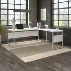 Hybrid 72W x 30D L Shaped Table Desk by Bush Business Furniture