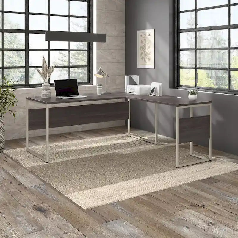 Hybrid 72W x 30D L Shaped Table Desk by Bush Business Furniture