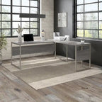Hybrid 72W x 30D L Shaped Table Desk by Bush Business Furniture