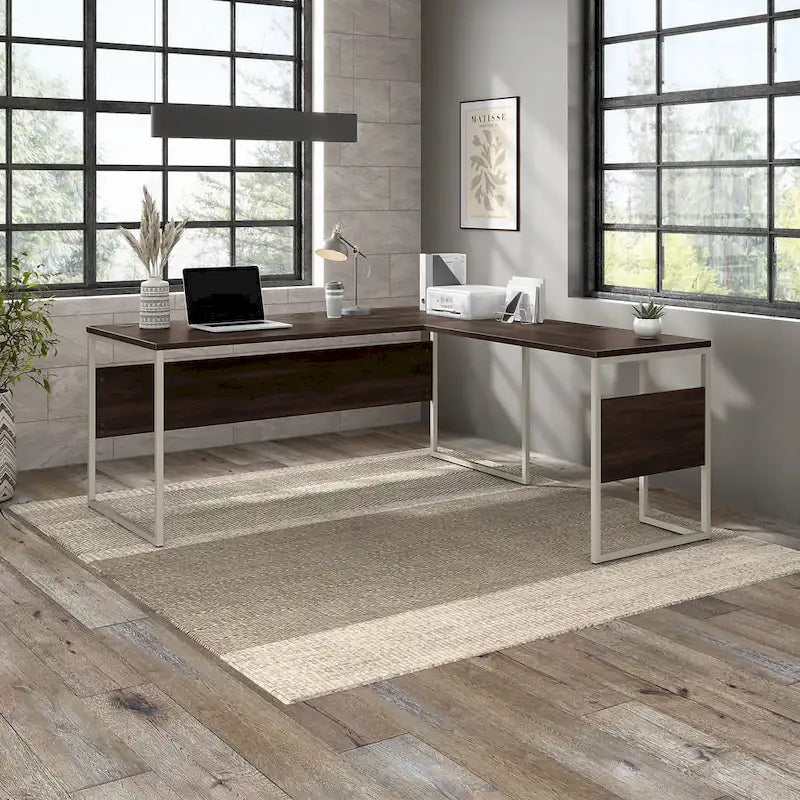 Hybrid 72W x 30D L Shaped Table Desk by Bush Business Furniture