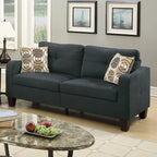 2 Piece Sofa Set with Accent Pillows
