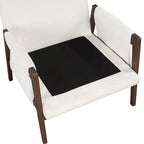 Mid-Century Velvet Solid Wood Accent Chair with Thick Seat Cushion