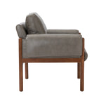 Tiago Comfy Glossy Living Room Armchair with Solid Wood Base Set of 2