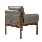 Tiago Comfy Glossy Living Room Armchair with Solid Wood Base Set of 2