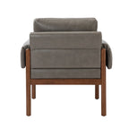Tiago Comfy Glossy Living Room Armchair with Solid Wood Base Set of 2
