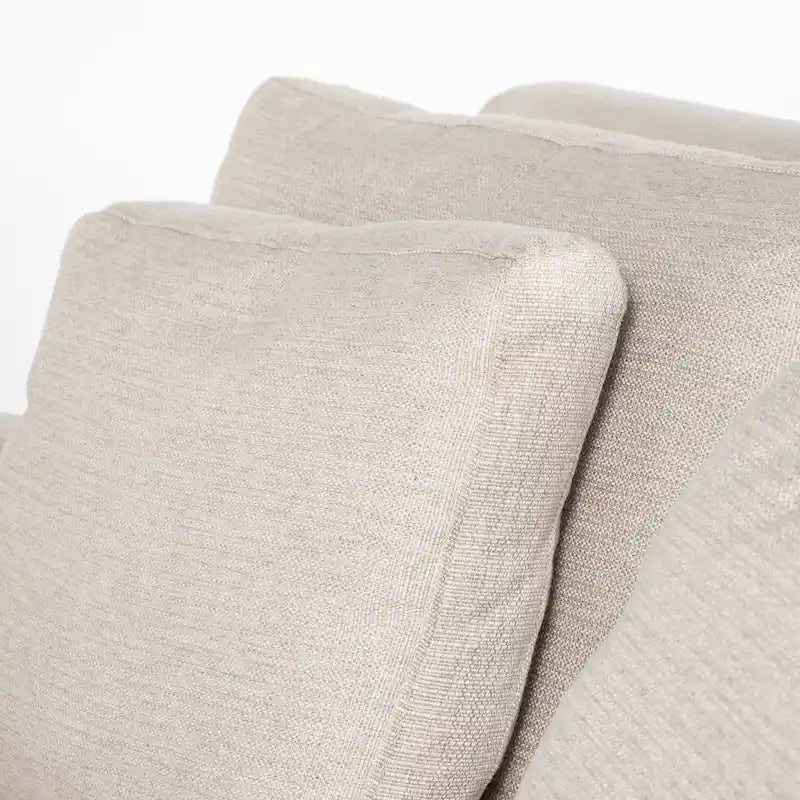 Denly I Beige Slipcover Two Seater Sofa