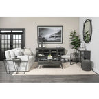 Denly I Beige Slipcover Two Seater Sofa