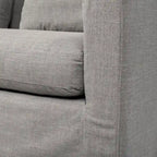 Denly I Beige Slipcover Two Seater Sofa
