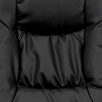Contemporary Multi-Position Recliner and Ottoman with Wrapped Base