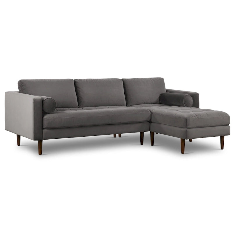 Divano sezionale destro in tessuto Napa 104.5 Poly & Bark