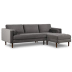 Divano sezionale destro in tessuto Napa 104.5 Poly & Bark