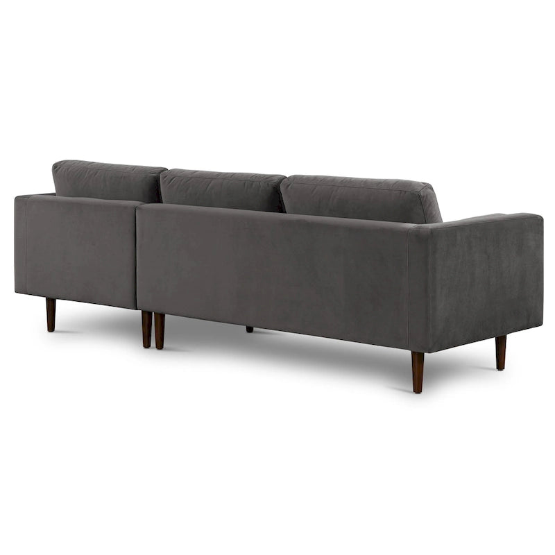 Divano sezionale destro in tessuto Napa 104.5 Poly & Bark
