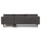 Divano sezionale destro in tessuto Napa 104.5 Poly & Bark