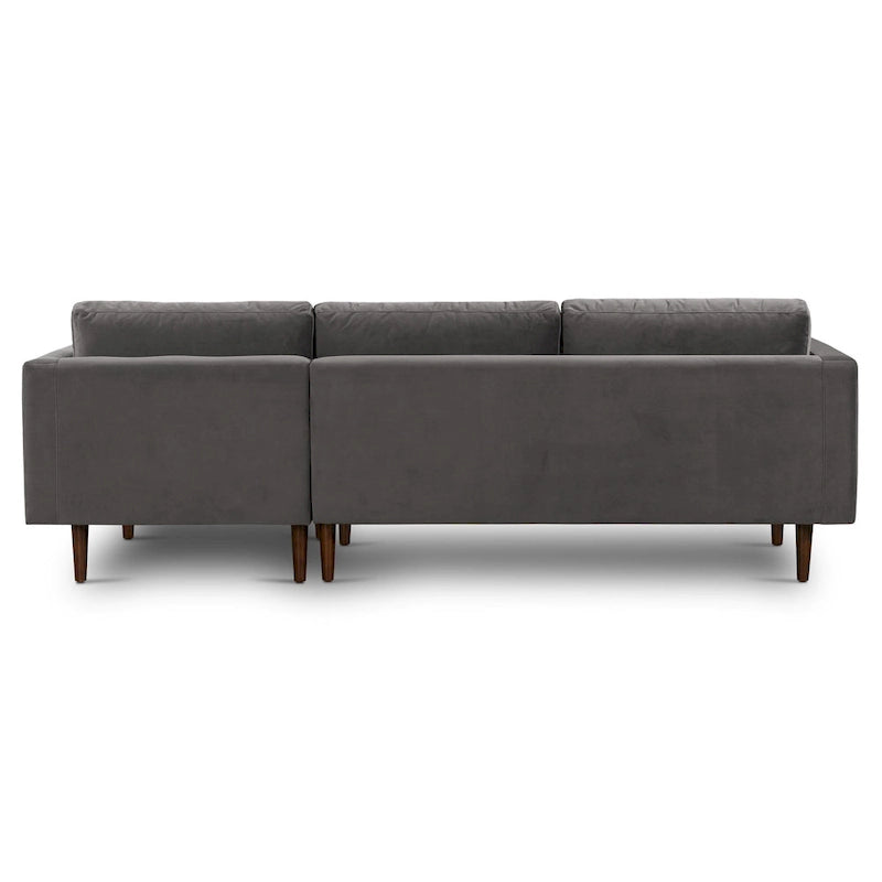 Divano sezionale destro in tessuto Napa 104.5 Poly & Bark