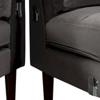 Divano sezionale destro in tessuto Napa 104.5 Poly & Bark