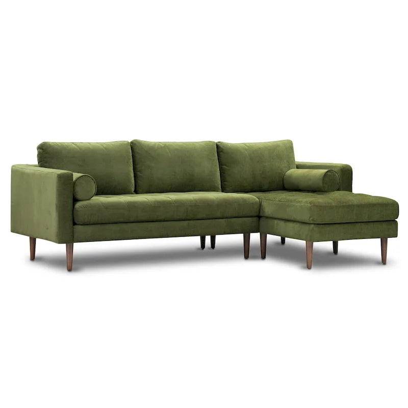 Divano sezionale destro in tessuto Napa 104.5 Poly & Bark