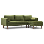 Divano sezionale destro in tessuto Napa 104.5 Poly & Bark