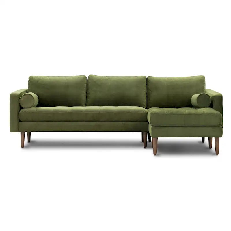 Divano sezionale destro in tessuto Napa 104.5 Poly & Bark