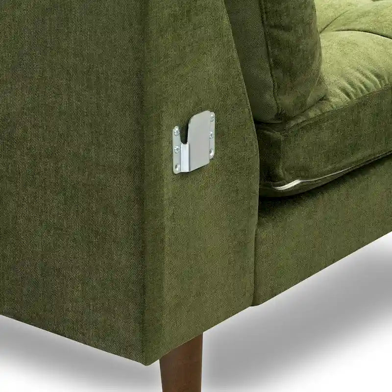 Divano sezionale destro in tessuto Napa 104.5 Poly & Bark